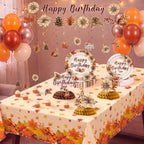132 Pcs Fall Happy Birthday Party Decoration Set Serves 25 - Image 5