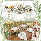 Potchen 100 Pcs Linen Feel Napkins Disposable, Green Eucalyptus Leaf - Image 6