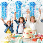 Whaline 30 Pcs 10'' Cartoon Sponge Themed Birthday Party Decor, Jellyfish - Image 7