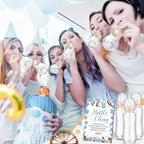 Trelaco 12 Pcs Little Cowboy Baby Shower Games Bottle Chug Wooden Sign Set - Image 4