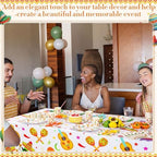 Ceenna 452 Pcs Mexican Party Decoration Supplies for 50 Guest, Mexican Plates Napkins Cups Tablecloth Cutlery Straw Fiesta Disposable Tableware for Cinco De Mayo Taco Birthday Wedding Party Decoration - Image 5