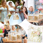 Fulmoon 50 Pcs Clear Thank You Gift PVC Bags with Handles, Transparent - Image 5