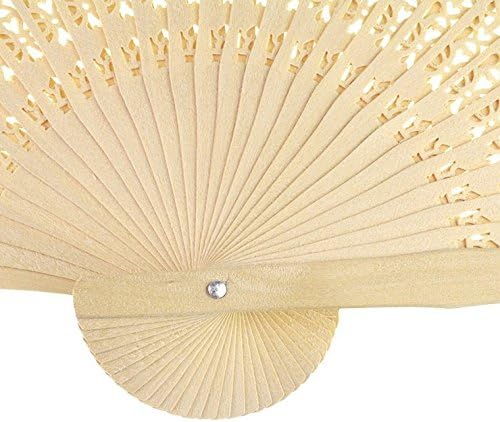 Sandalwood Hand Fans Set of 50 Folding Wedding Favor Gifts abanicos - Image 5