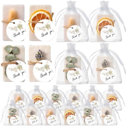 Leelosp 60 Pcs Mini Eucalyptus Baby Shower Soap Party Favor Thank You Gift by Leelosp