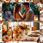 MTLEE 50 Pcs Wedding Candles Gift Favors for Guests 1 oz, Terracotta Floral - Image 4