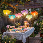 Hotop 6 Pcs Large Paper Flower Lantern Giant Paper Flowers Decor, Macarons - Image 6