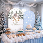 Mindsoft 2 Set Baby It's Cold Outerside Arch Backdrop Cover 7.2ft 6.6ft - Image 4
