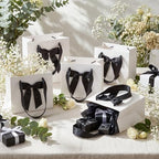 Kolldenn 50 Pcs Small Gift Favor Bags White Black - Image 3