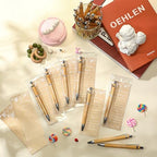 Zhanmai 72 Set Baby Shower Favors Bamboo Thank You Pens Cards Bags - Image 5