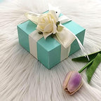 100 4 x 4 x 2" Turquoise Cake Wedding Favors Boxes with Tuck Top for Wedding Party Birthday Candy Gifts Decorations - Image 4