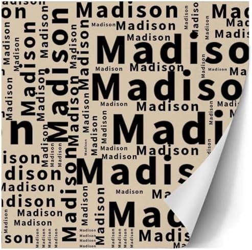 AOFUN Personalized Name Text for Boys Girls Men Women Personalized Name Gift Cute Birthday Wrapping Paper Funny Christmas Wrapping Paper 3 Rolls 58" x 23" - Image 3