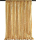 Gold Sequin Backdrop Curtain Panels 6FTx8FT Glitter Gold Photo Background by QueenDream
