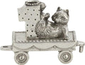 Danforth Birthday Raccoon Train Candleholder | Pewter Handcrafted in USA by DANFORTH