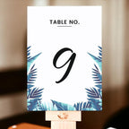 Tropical Leaves Design Table Number Cards Double Sided Party Table Numbers for Reception Baby Shower Anniversary Birthday Bridal Party 4x6 100 Pcs - Image 2