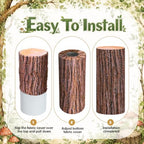 Mindsoft 3 Set Wooden Cylinder Stand Covers for Party, Wood Color - Image 3