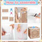 AmazingSpark 28in Giant Gender Reveal Gift Box Kit, Cielito Lindo - Image 3