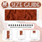 Showgeous 16 Pack Terracotta Cheesecloth Table Runner 17 x 108 Inch - Image 2