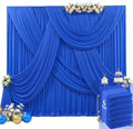 30ft x 15ft Royal Blue Wrinkle Free Backdrop Curtains for Wedding Party Backdrops Curtain Drapes Fabric Decorations Photo Back Drop Cloth for Baby Shower Photography Stage Reception by Tao-GePartyDecorations