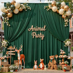 50x12ft Forest Green Backdrop Curtains for Wedding Party 10 Panel 5×12FT - Image 5