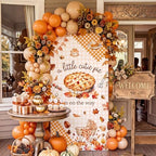 Tegeme 7.2ft A Little Cutie Pie is on The Way Arch Backdrop Cover Fall Baby Shower Decoration Large Orange Pie Backdrop Party Favor for Gender Reveal Welcome Party Supply Photo Background Decoration - Image 5