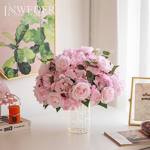 Pink Flowers Balls for Centerpieces: 15.7in Diam, 10 Pcs - Image 5