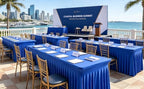 2 Packs Royal Blue Tablecloths for 6 Foot Rectangle Tables - Image 7