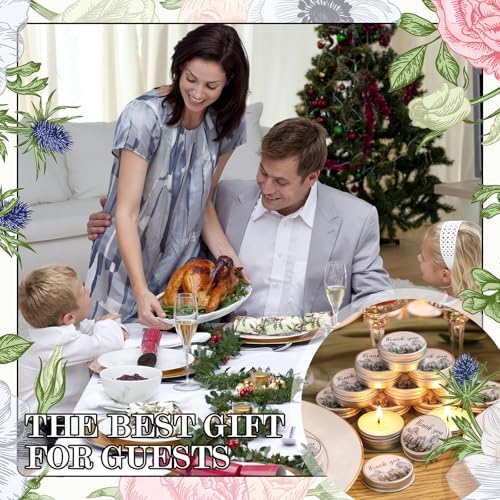 MTLEE 50 Pcs Woodland Wedding Candles Gift Favors for Guests 1 oz - Image 5