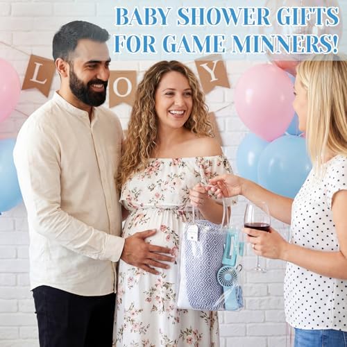 6 Set Baby Shower Game Prizes, Summer Beach Gift Set with Handheld Fans - Image 5