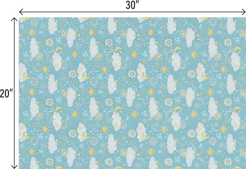Jillson & Roberts 20" x 30" Printed Baby Gift Tissue, Twinkle Stars (24 Folded Sheets) - Image 3