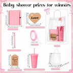 Dunzoom 461 Pcs Funny Baby Shower Games with Prize for Guest Winner, Pink - Image 3