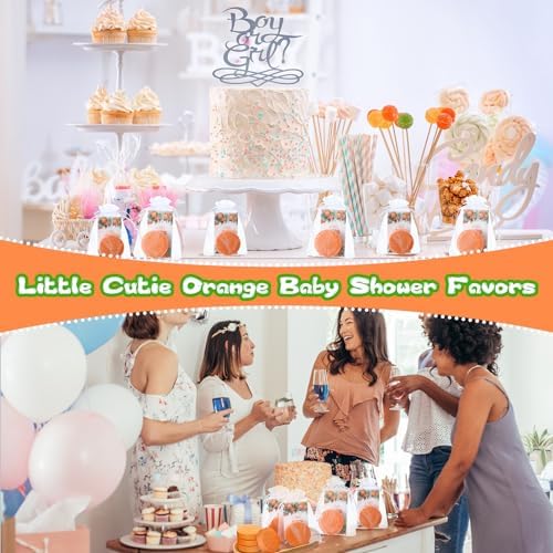 50 Set Little Cutie Baby Shower Soaps Favors 50 Orange Soaps 50 Little Cutie Card 50 White Bags for Wedding Birthday Guest Keepsakes Gender Reveal Decorations Clementine Orange Theme Favors - Image 6