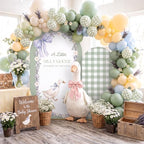 Mindsoft 2 Pcs Silly Goose Arch Backdrop Cover, Green - Image 6
