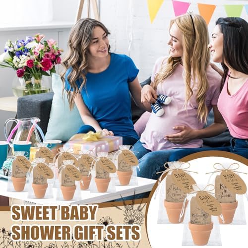 Reallnaive 48 Sets Baby in Bloom Baby Shower Party Favors Seed Packets - Image 6
