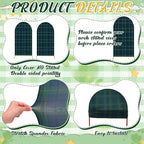 3 Pcs Tartan Arch Backdrop Cover Buffalo Plaid Baby Shower Photo Background - Image 5