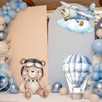 3 Pcs Airplane Baby Shower Birthday Decorations Large Cutouts Gender Reveal Sign 1st Birthday Party Centerpieces for Baby Shower Party Supplies Photo Booth Props Backdrops Decor - Image 5
