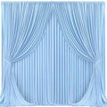20x10ft Baby Blue Backdrop Curtain for Wedding Parties Wrinkle Free Fabric Light Blue Drapes Backdrop Decoration for Baby Shower Birthday Photography Decoration 4 Panels, 5ft x 10ft by Gogoparti