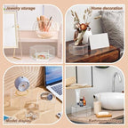 Jerify 6 Pcs Acrylic Riser Display Stands 5.91" 5.12" 3.54", Clear Hexagon - Image 6
