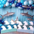 4 Pack Ocean Waves Cardboard Cutout Stand up 27 Inch Ocean Beach Theme Party Decoration Wave Life Size Photo Props for Summer Party Under The Sea Home Decoration by Unknown