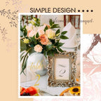 Vicenpal 1-30 Table Numbers with Stand, 4 x 6 Inch Gold Arch Acrylic - Image 6