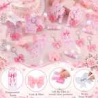 288 Pcs Baby Shower Favors Set for Guests,Pink,Bow - Image 3