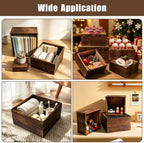 8 Pcs Wooden Buffet Risers Display Stands, 8 Sizes for Wedding Party Supply - Image 3
