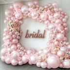 Burgundy Pink Balloon Garland Double Stuffed Pastel Pearl Pink Gold Mauve Balloons Maroon Latex Plum Balloon Arch Kit for Women's Birthday Wedding Baby Shower Decoration - Image 6