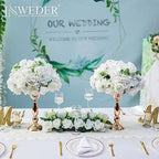 White Flowers Balls for Centerpieces: 15.7in Diam, Set of 2 - Image 4