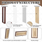 Lineshading 2 Pcs Walnut Wood Photo Strip Frames 12×4 in Photobooth Frame - Image 5