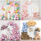 SuuWoee Wedding Arch Backdrop Stand Set of 2 With White Cover (7.2FT+6FT) - Image 5