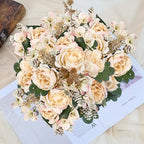 12 Bundles Peonies Artificial Flowers & Pack of 8 Baby Shower Centerpieces for Tables - Image 7