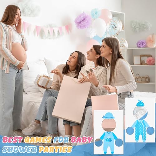 6 Set Baby Boy Shower Games Feed The Baby(Blue) - Image 6