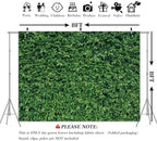 Green Leaves Backdrop - Nature Greenery Polyester Photography Background for Birthday Wedding Decor Soft Fabric Wall Banner | Baby Shower, Safari, Dinosaur Theme Photo Booth(8x8ft) - Image 3