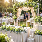 Auihiay 64Pcs Hydrangea Artificial Flowers Bulk, Faux Hydrangea Flowers - Image 2