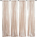 Poise3EHome Champagne Sequin Backdrop Curtains,4 Panels 2FTx8FT Glitter Background for Party Birthday Party Baby Shower Wedding Christmas Thanksgiving Holiday Festival Decor by Poise3EHome